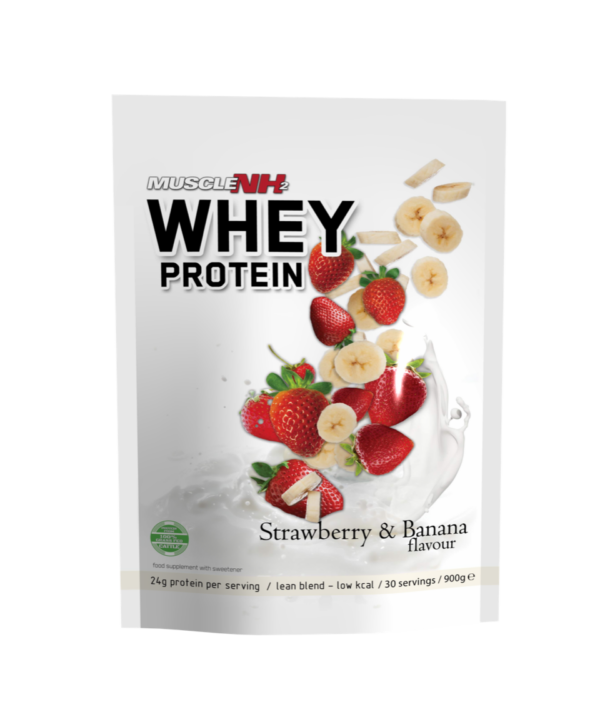Lode Star Muscle NH2 Whey Protein 900g - Strawberry & Banana Flavour