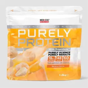 Purely Protein is part of the essential range within the Medi-evil group of sports nutrition. A protein supplement designed and formulated rising various protein sources specifically selected based on nutritional values and taste.